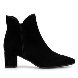 AQUATALIA WOMEN KAYLANI BLUE SUEDE OFFICE DRESS CUTOUT ANKLE BOOT  10.5